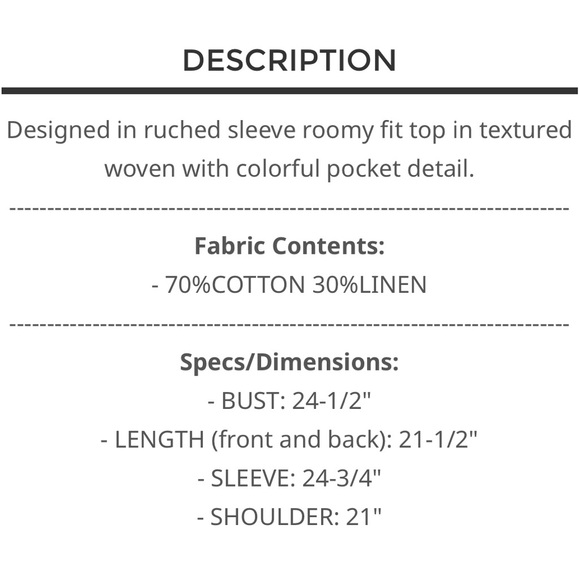 BP20🌹POL pretty white textured shacket w/color detailed pockets! Pretty+fun! - Picture 5 of 7